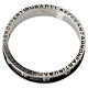 Benedictus rosary ring burnished rhodium 925 silver s4