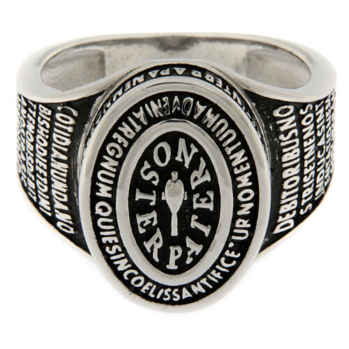 Bague Paternoster rhodié Agios argent 925 3