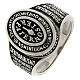 Bague Paternoster rhodié Agios argent 925 s1