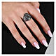 Bague Paternoster rhodié Agios argent 925 s4