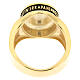 Paternoster ring by Agios, burnished gold plated 925 silver s3