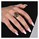Paternoster ring by Agios, burnished gold plated 925 silver s2
