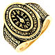 Anello Paternoster placcato oro Agios brunito argento 925 s1
