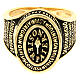 Anello Paternoster placcato oro Agios brunito argento 925 s3