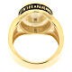 Anello Paternoster placcato oro Agios brunito argento 925 s4