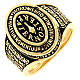 Our Father ring gold-plated burnished 925 silver Agios s1