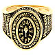 Our Father ring gold-plated burnished 925 silver Agios s2