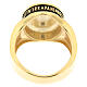 Our Father ring gold-plated burnished 925 silver Agios s3