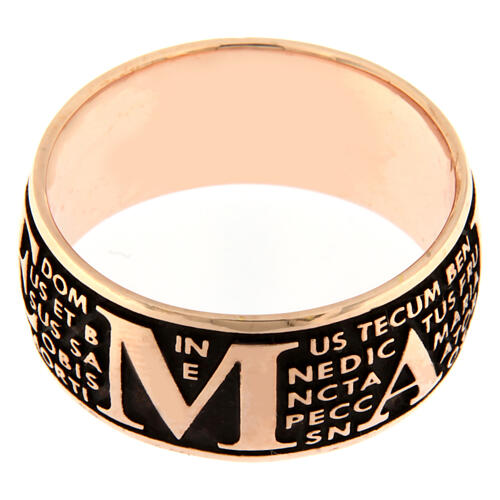 Bague Benedictus Mater argent 925 rosé bruni 3