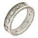 Anello rosario rodio zirconi bianchi Agios argento 925 s1