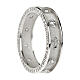 Benedictus finger rosary ring 925 silver rhodium white zircon s3