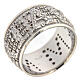 Mater ring by Agios, white rhinestones, rhodium-plated 925 silver s1