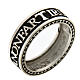 Agios Hope ring, burnished 925 silver s1