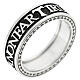 Benedictus Hope ring, burnished 925 silver s1