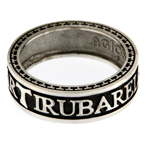 Anello rodiato Agios brunito Argenti 925 speranza 1