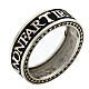 Rhodium-plated Hope ring Agios burnished 925 silver s3