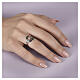 Benedictus Beatitudinem ring rhodium-plated burnished 925 silver s2