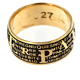 Pater ring by Agios, burnished gold plated 925 silver