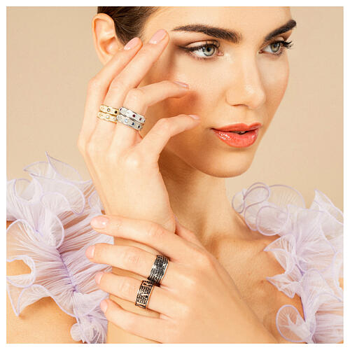 Pater ring by Benedictus, burnished gold plated 925 silver 2