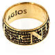 Pater ring by Agios, burnished gold plated 925 silver s3