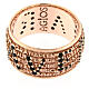 Mater ring by Agios, black rhinestones, rosé 925 silver s5