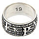 Pater ring by Agios, burnished rhodium-plated 925 silver s4
