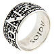 Bague Pater Agios argent 925 rhodié bruni s1