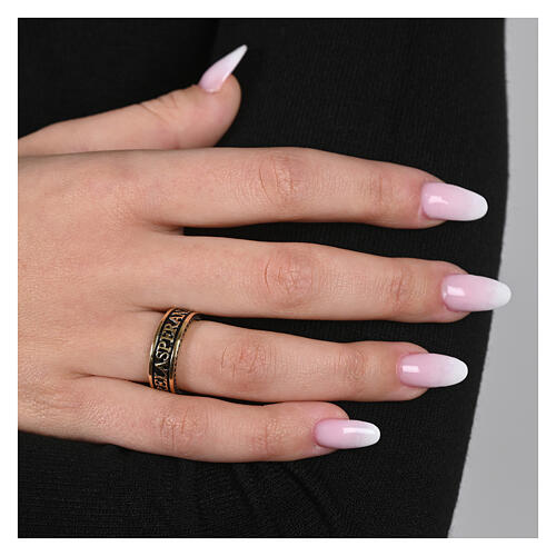 Agios Hope ring, burnished gold plated 925 silver 2