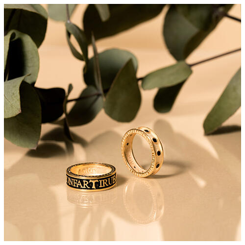 Agios Hope ring, burnished gold plated 925 silver 4