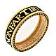 Agios Hope ring, burnished gold plated 925 silver s1