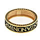 Bague espoir Agios argent 925 doré bruni s6