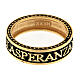 Anello Agios placcato in oro brunito argento 925 speranza s5