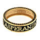 Hope ring burnished gold-plated 925 silver Agios s3