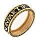 Hope ring burnished gold-plated 925 silver Benedictus s1