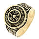 Ave Maria ring by Agios, burnished gold plated 925 silver s1