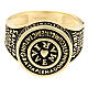 Ave Maria ring by Agios, burnished gold plated 925 silver s2