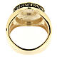 Ave Maria ring by Agios, burnished gold plated 925 silver s4