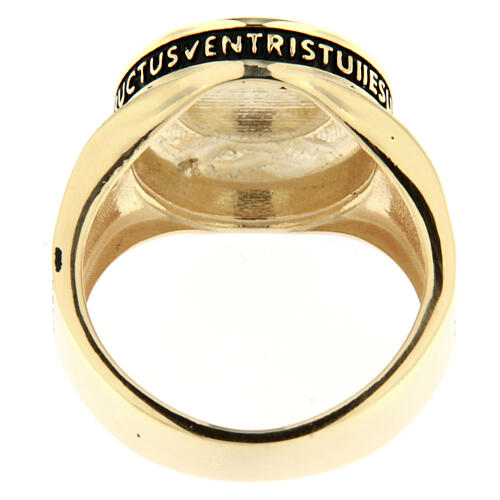 Bague Ave Maria argent 925 doré bruni Agios 4