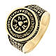 Bague Ave Maria argent 925 doré bruni Agios s1