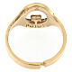 Beatitudinem ring, burnished gold plated 925 silver, Agios s4