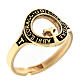 Anello Agios beatitudinem placcato oro brunito argento 925 s1