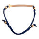 Armband von Benedictus, Felix, 925er Silber, Rosé-Finish, brüniert, dunkelblaue Kordel, verstellbar s3