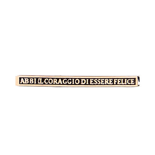 Bracciale Agios Felix rosé brunito blu regolabile argento 925 3