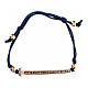 Bracciale Agios Felix rosé brunito blu regolabile argento 925 s1