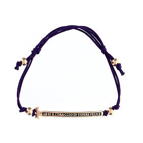 Bracciale Agios Felix rosé viola brunito argento 925 bambini 