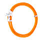 Bracelet Agios cordage nautique orange tau argent 925 s1