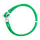 Agios bracelet of green nautical rope with tau cross, 925 silver s3