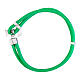 Bracelet Agios cordage nautique vert tau argent 925 s2