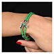 Bracciale Agios cordino nautico verde tau argento 925  s2