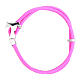Bracciale Agios cordino nautico tau rosa argento 925  s1